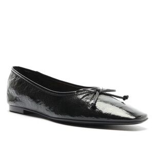 Schutz Arissa Soft Ballet Flats Black Patent Size 8.5 NWOT
